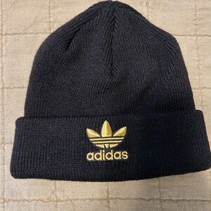 adidas Originals BLACK & GOLD Trefoil Beanie
